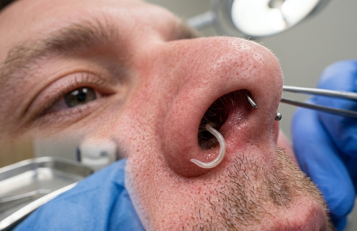 a Worm Coming Out of Your Nose Dream Meaning